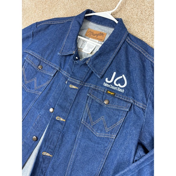 Wrangler Other - VTG Wrangler Mens 2XT XXL Blue Denim Western Jacket Cowboy Workwear Tall Trucker